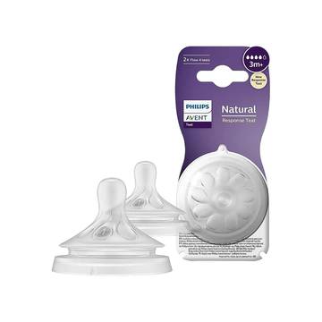 Philips Avent Natural Medium Flow Feeding Nipple 3+ Months